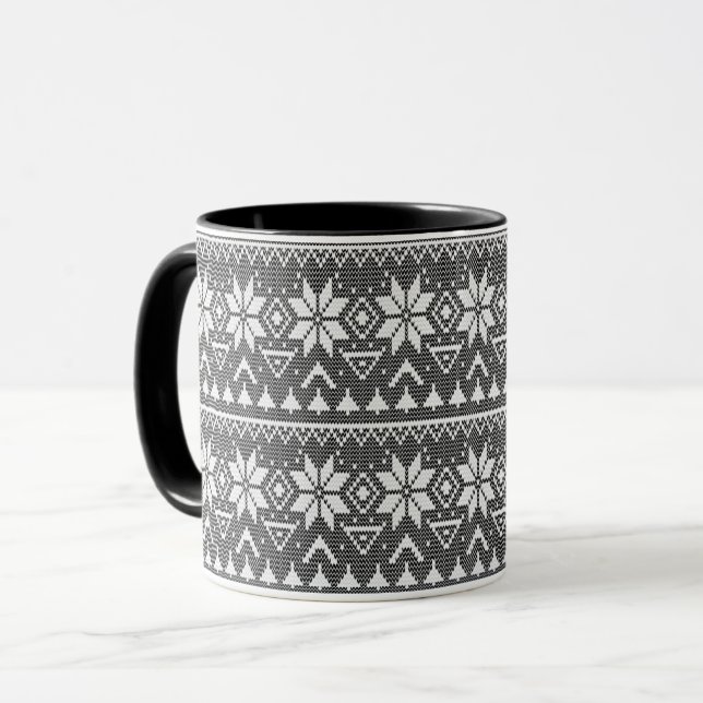 Christmas ornament nordic winter scandinavian norw mug (Front Left)