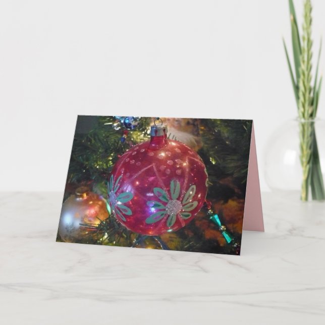 Christmas Ornament Note Card (Front)