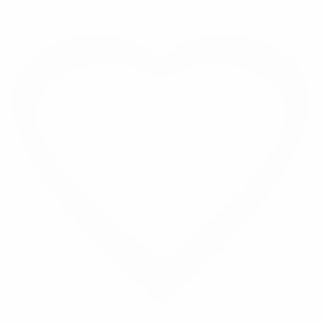 Christmas Ornament Open Heart White (Front)