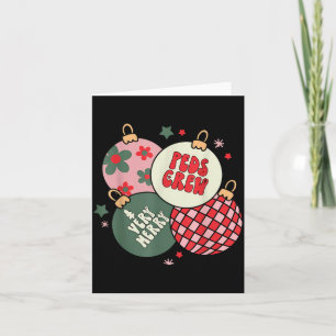 Christmas Ornament Peds Crew Pediatric Nurse Xmas Card