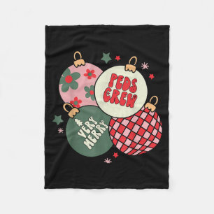 Christmas Ornament Peds Crew Pediatric Nurse Xmas Fleece Blanket