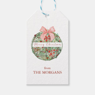 Christmas Ornament Personalized Gift Tag