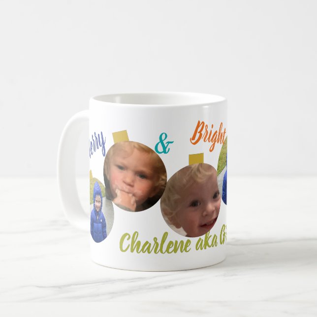 Christmas Ornament Photo Coffee Mug (Front Left)