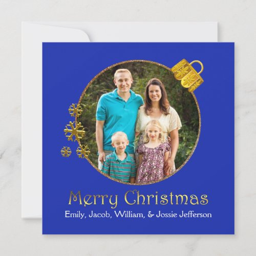Christmas Ornament Photo Greeting Card