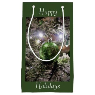 Christmas Ornament Picture Small Gift Bag
