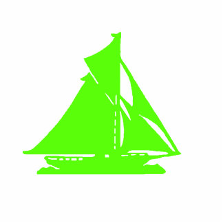 Christmas Ornament Sailboat Green