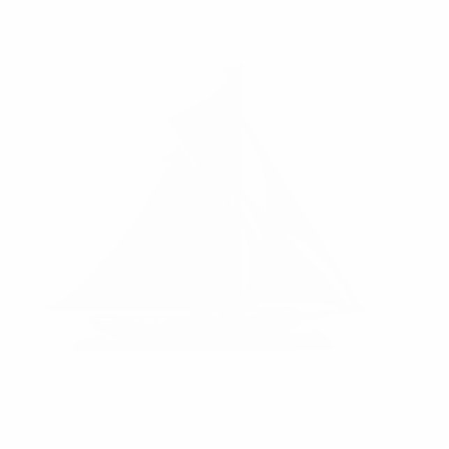 Christmas Ornament Sailboat White (Front)