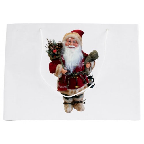 Christmas ornament Santa Claus doll Large Gift Bag