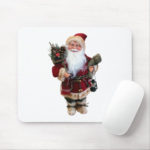 Christmas ornament Santa Claus doll Mouse Pad