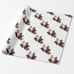 Christmas ornament Santa Claus doll Wrapping Paper