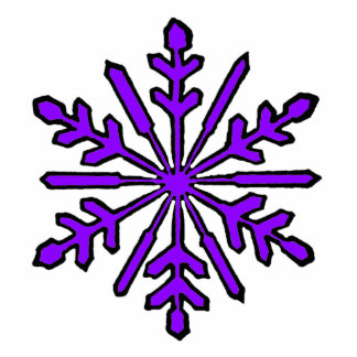 Christmas Ornament Snowflake 1 Purple