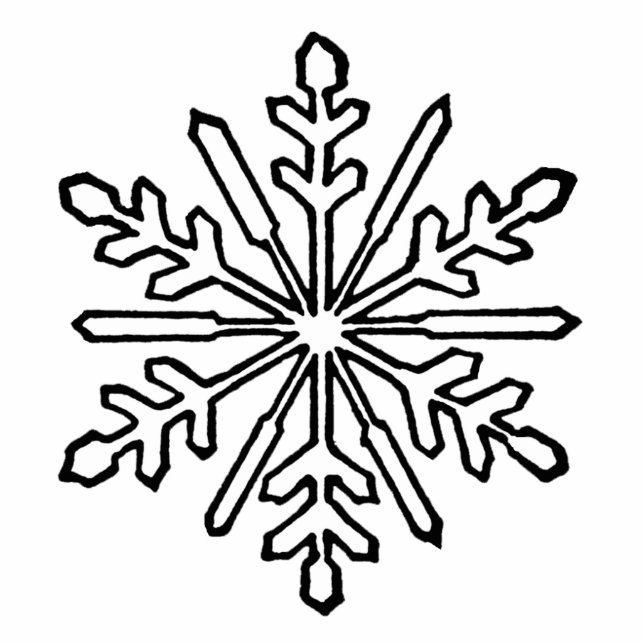 Christmas Ornament Snowflake 1 White (Front)