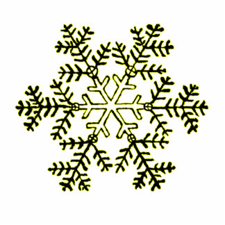 Christmas Ornament Snowflake 2 Yellow