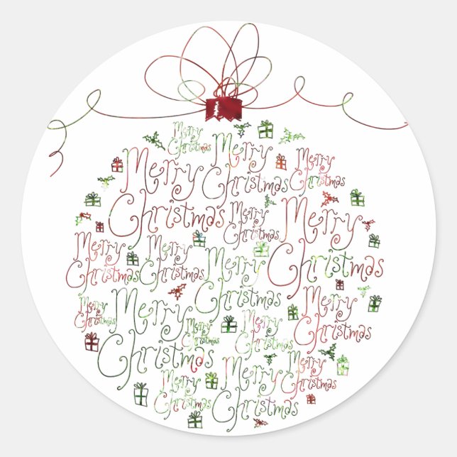 Christmas Ornament Sticker (Front)