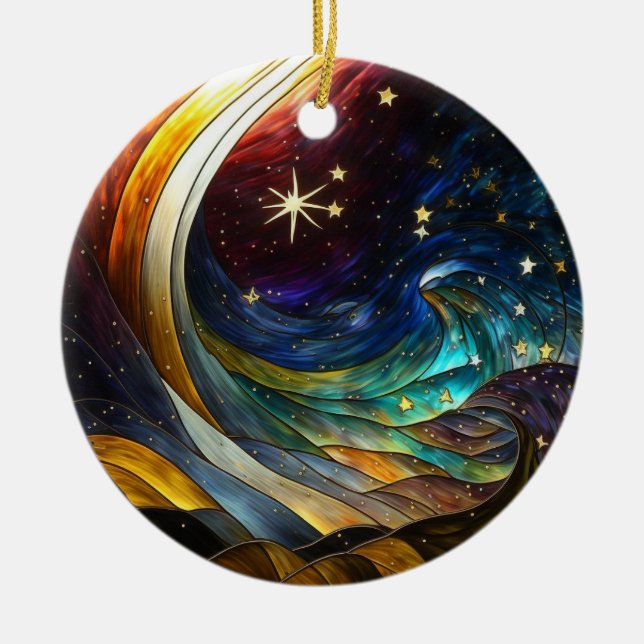 Christmas Ornament Stylized Comet (Front)