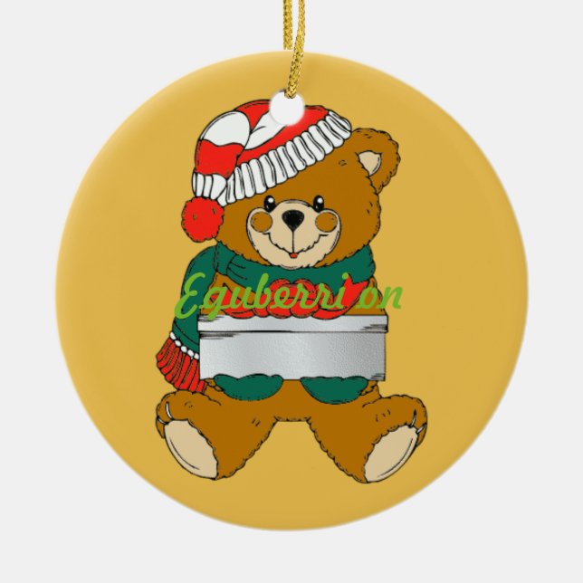Christmas Ornament Teddy Bear (Front)