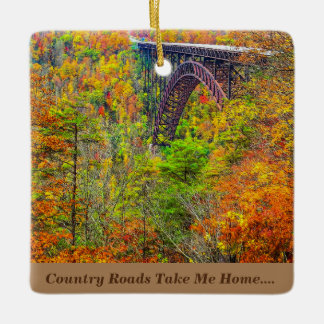 Christmas Ornament West Virginia Country Roads