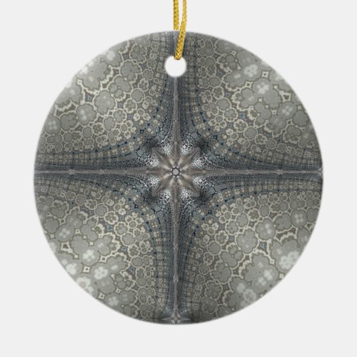 Christmas ornament with a star and Nativity