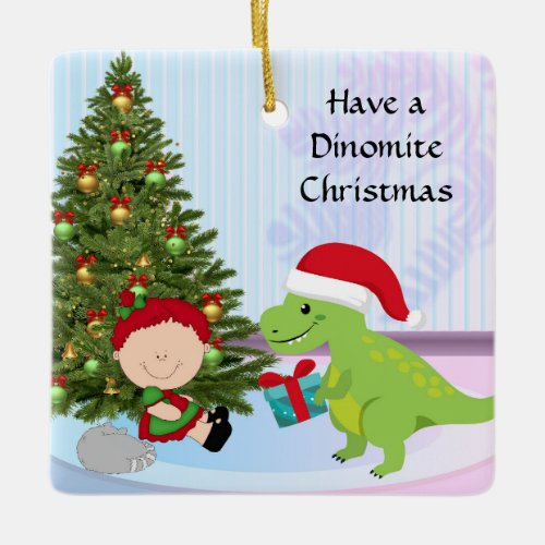 Christmas Ornament with Dino  Child