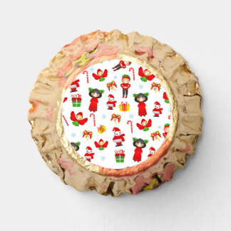 Christmas  ornament with snowman, elves, angels reese's peanut butter cups