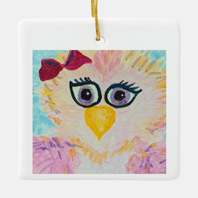 Christmas Ornament with Tiny Taca (Front)