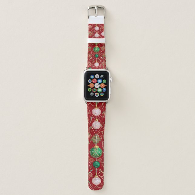 Christmas Ornaments Apple Watch Band (Front)