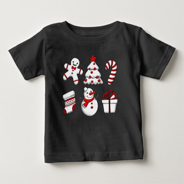 Christmas Ornaments Baby T-Shirt (Front)