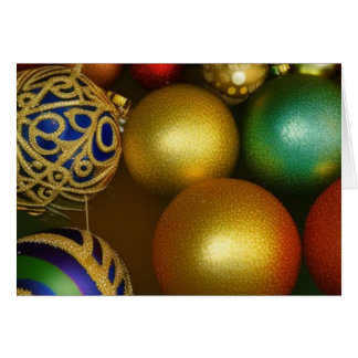 Christmas Ornaments Blue Gold Braid Cards