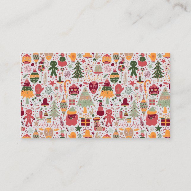 Christmas Ornaments Business Card (Front)