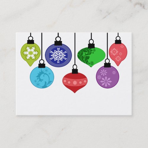 Christmas Ornaments Business Card