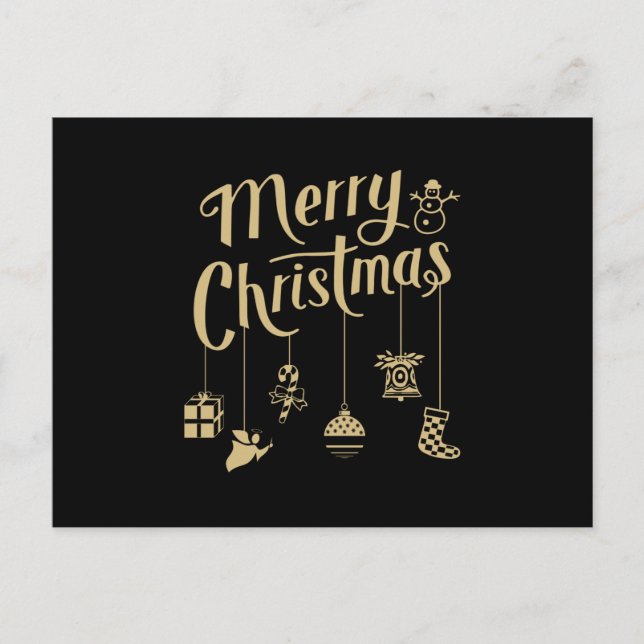 Christmas Ornaments Decoration Merry Christmas Postcard (Front)