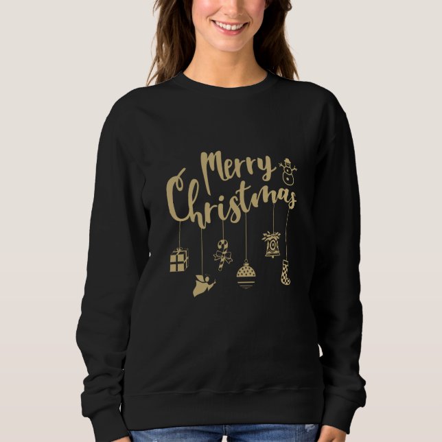 Christmas Ornaments Decoration Merry Christmas Sweatshirt (Front)