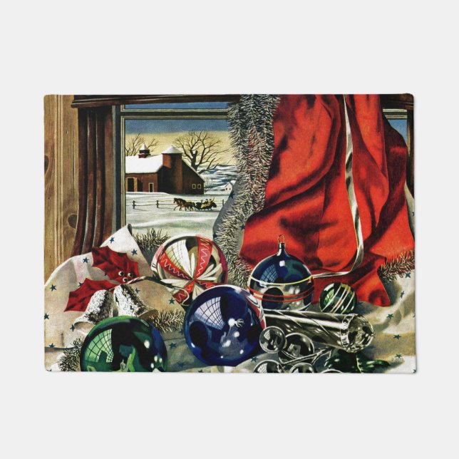 Christmas Ornaments Doormat (Front)