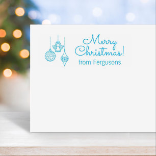 Christmas Ornaments Family Greeting Self-inking Stamp