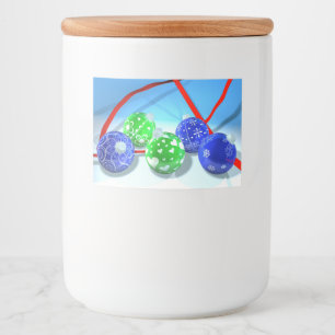 Christmas ornaments food label