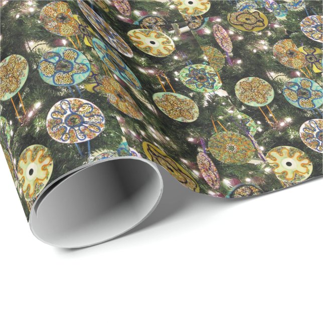 Christmas ornaments Glossy Wrapping Paper, 30"x 6' Paper (Roll Corner)