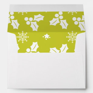 Christmas Ornaments Green Envelope
