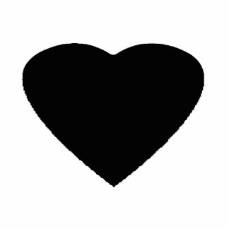 Christmas Ornaments Heart Black Statuette