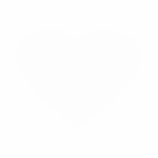 Christmas Ornaments Heart White Statuette