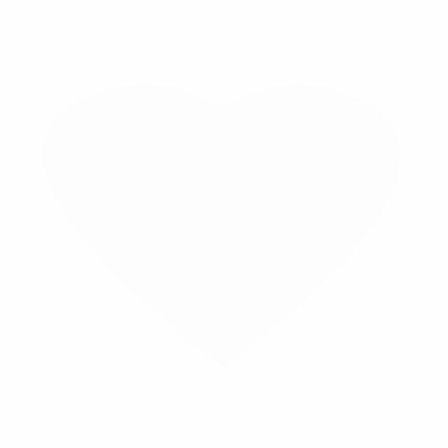 Christmas Ornaments Heart White Statuette (Front)