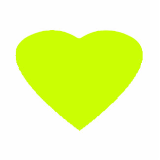 Christmas Ornaments Heart Yellow Light Cutout