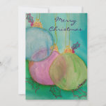 Christmas Ornaments  Holiday Card