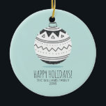 Christmas Ornaments Holiday Ceramic Ornament<br><div class="desc">Personalize the custom text above. You can find additional coordinating items in our "Christmas Ornaments Collection".</div>