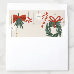 Christmas Ornaments Holiday Envelope Liner