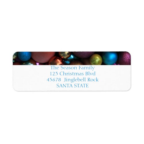 Christmas ornaments Holiday Label