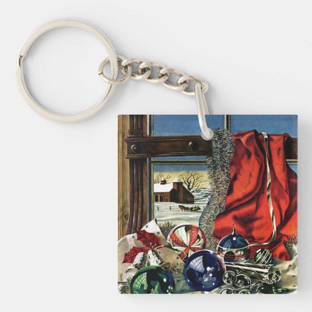 Christmas Ornaments Keychain (Front)
