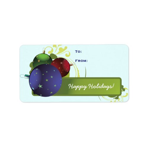 Christmas Ornaments Label Merry Christmas