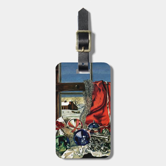 Christmas Ornaments Luggage Tag (Front Vertical)