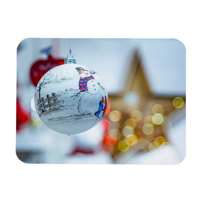 Christmas ornaments magnet (Horizontal)