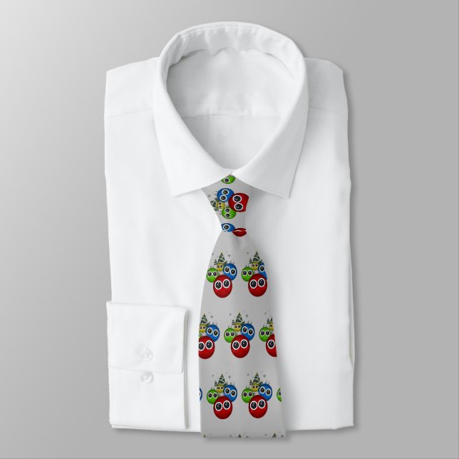 Christmas Ornaments Neck Tie (Tied)